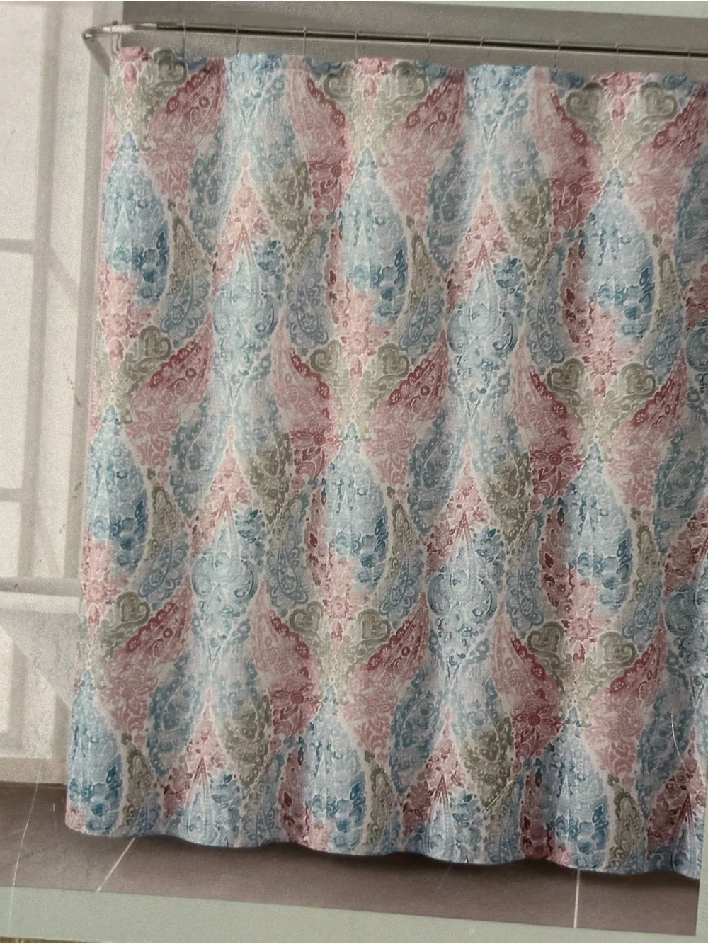 🌹Jacquard Shower Curtain - Multicolor Paisley